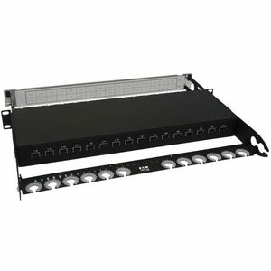 Eaton Tripp Lite Series Spine-Leaf MPO Panel with Key-Up to Key-Up MTP/MPO Adapter - 12F MTP/MPO-PC M/M, 8F OM4 Multimode,