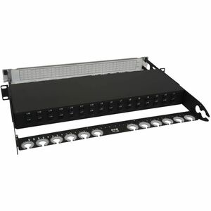 Eaton Tripp Lite Series Spine-Leaf MPO Panel with Key-Up to Key-Down MTP/MPO Adapter - 12F MTP/MPO-APC M/M, 8F OS2 Singlem