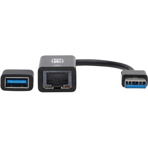 Tripp Lite series U336-000-GB-CA Gigabit Ethernet Card for Notebook, Mac, Computer - 10/100/1000Base-T - Portable - Black 