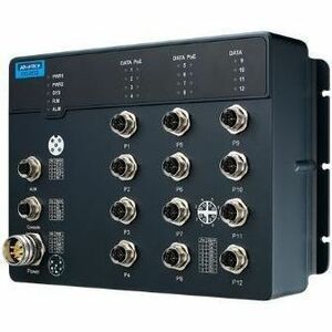 Advantech EKI-9512G-4GMPX-AE Ethernet Switch - 12 Ports - Manageable - Gigabit Ethernet, Fast Ethernet - 10/100/1000Base-T