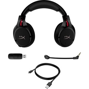 HyperX Cloud Flight - Wireless Gaming Headset (Black-Red) - Stereo - USB 2.0 - RF - 2000 cm - 10 Hz to 21 kHz - Over-the-e