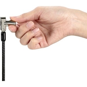 Kensington Universal Cable Lock For Notebook - 1.83 m Cable - Patented T-bar/Key Lock - Carbon Steel - For Notebook