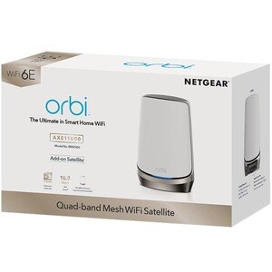 Netgear Orbi RBSE960 Wi-Fi 6E IEEE 802.11ax Ethernet Wireless Router - Quad Band - 2.40 GHz ISM Band - 5 GHz UNII Band - 1