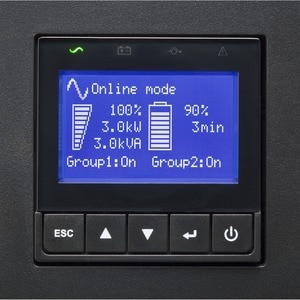 Eaton Double Conversion Online UPS - 2.20 kVA/2.20 kW - 2U Rack/Tower - 230 V AC Input - 220 V AC, 200 V AC, 208 V AC Outp