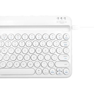 Macally BTTABKEYBAT Series- Multi Device Portable Bluetooth Wireless Keyboard - Wireless Connectivity - Bluetooth - 78 Key