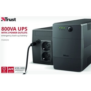 PAXXON 800 VA UPS 2 ELECTRICAL OUTLETS