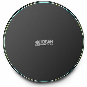 Urban Factory Powee Induction Charger - Blue, Black - For Smartphone - 9 V Input - Input connectors: USB - Compact