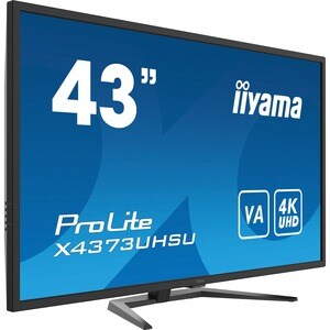 iiyama ProLite X4373UHSU-B1 43" Class 4K LCD Monitor - 16:9 - Matte Black - 108 cm (42.5") Viewable - Vertical Alignment (
