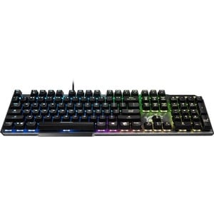 MSI VIGOR GK50 ELITE Gaming Keyboard - Cable Connectivity - USB 2.0 Interface - RGB LED - English (US) - PC - Mechanical K