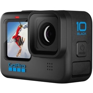 GoPro HERO10 Professional 数码摄像机 - LCD 触控屏 - 1/2.3" CMOS - 高动态范围 - 5.3K - 黑 - 16:9 - 23.6 百万象素 视频 - HDMI - USB - SD - GPS -