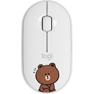 Logitech LINE FRIENDS 鼠标 - 蓝牙/射频 - USB - 3 按钮 - 无线 - 1000 dpi - 滚轮