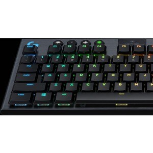 Logitech G G913 TKL 游戏键盘 - 有线/无线 连接 - USB 接口 - RGB LED - 机械 按键开关 - 蓝牙 - 播放/暂停, 音量控制, 跳过, 静音 热键 - 铬操作系统 - 台式计算机 - PC, Mac