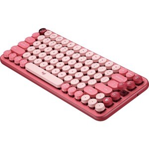 Logitech POP Keys 键盘 - 无线 连接 - 机械 按键开关 - 蓝牙 - 5.1 - 10 m - 铬操作系统 - 计算机, 平板, 智能电话, iPad - PC, Mac - AAA 支持的电池尺寸