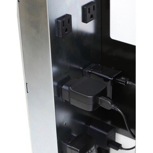 Ergotron Zip12 - 高达 30.5 cm (12") 支持屏幕 - 20.14 kg 承载量 - 90.4 cm 高度 x 67.1 cm 宽度 x 15 cm 深度 - 可壁挂安装 - 黑, 银