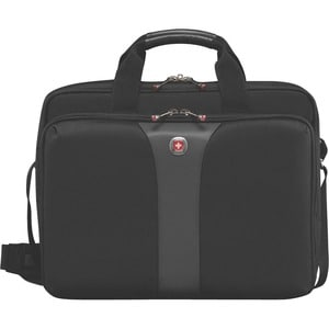 Wenger Legacy 67652140 Carrying Case for 16" Notebook - Black, Gray - Tear Resistant Shoulder Strap - Polyester, Nylon Bod