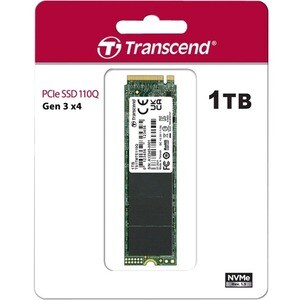 Unità stato solido Transcend MTE MTE110Q - M.2 2280 Interno - 1 TB - PCI Express NVMe (PCI Express NVMe 3.0 x4) - 300 TB T