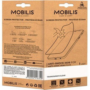 MOBILIS 5H Anti-glare Screen Protector - Transparent, Clear - 1 - For LCD Smartphone - Anti-microbial - Water Resistant, G