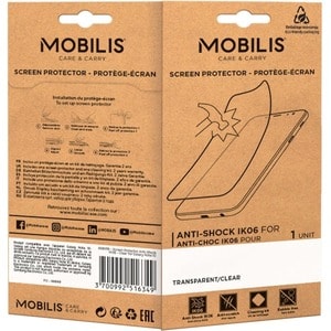 MOBILIS 5H Anti-glare Screen Protector - Transparent, Clear - 1 Pack - For LCD Smartphone - Water Resistant, Grease Resist