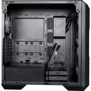 Cooler Master HAF 500 Computer Case - Mid-tower - Black - Steel, Mesh, Plastic, Tempered Glass - 4 x Bay - 4 x 7.87" , 4.7