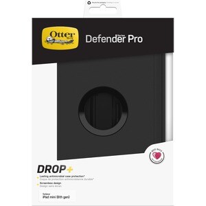 OtterBox Defender Series Pro Rugged Carrying Case (Holster) Apple iPad mini (6th Generation) Tablet - Black - Bacterial Re