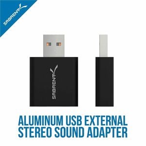 Sabrent USB Aluminum External Stereo Sound Adapter - USB - USB