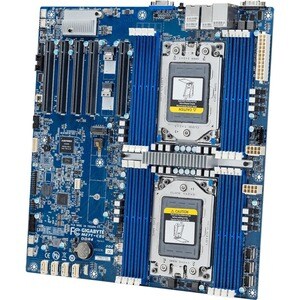 Gigabyte MZ72-HB0 Server Motherboard - AMD Chipset - Socket SP3 - 128 GB DDR4 SDRAM Maximum RAM - RDIMM, LRDIMM, DIMM - 16