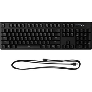 HyperX Alloy Origins Rugged Gaming Keyboard - Cable Connectivity - USB Type C Interface - RGB LED - English (US) - Black -