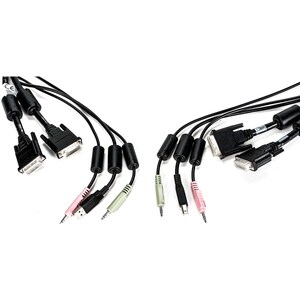 Vertiv AVOCENT 3.05 m Cabo KVM - Cable for Teclado/Rato, Interruptor KVM, Dispositivo de áudio