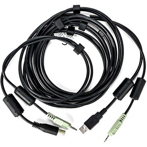 Vertiv AVOCENT 3.05 m Cabo KVM - Cable for Comutador, Teclado, Rato, Dispositivo de áudio