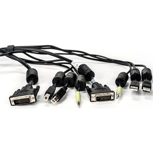 VERTIV 1.83 m Cabo KVM - Cable for Interruptor KVM, Posto de trabalho, Teclado/Rato - Primeira extremidade: USB, Áudio
