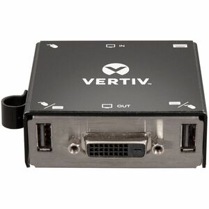 VERTIV Conversor de sinal - Compatível com TAA - Saída DVI - USB - Entrada VGA