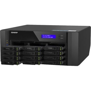 QNAP TS-h1290FX-7302P-128G 12 x Total de compartimentos Sistema de armazenamento SAN/NAS - 5 GB Flash Memory Capacity - AM