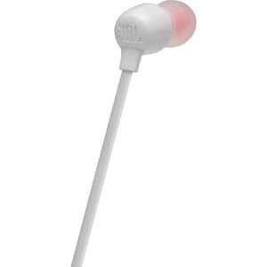 JBL TUNE 125BT Wireless Earbud Stereo Earset - White - Binaural - In-ear - Bluetooth - 16 Ohm - 20 Hz to 20 kHz