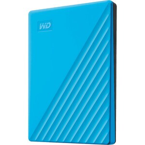 WD My Passport WDBPKJ0040BBL-WESN 4 TB Portable Hard Drive - External - Blue - USB 3.0 - 256-bit Encryption Standard - Retail