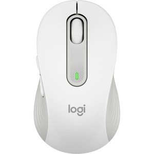 Logitech Signature M650 Mouse - Bluetooth/Radio Frequency - USB - Off White - Wireless - 4000 dpi - Scroll Wheel - Medium 