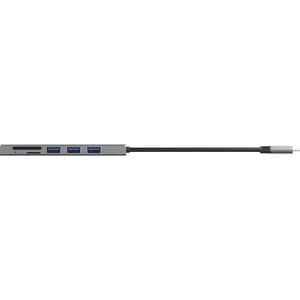 Trust Halyx USB-Hub/Flash-Kartenleser - Extern - Silber - 3 Total USB Port(s) - ChromeOS, Mac, PC