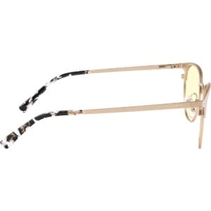GUNNAR Apex Eyeglasses - Round - Gold, Marble Frame/Amber Tint Lens GOLD/MARBLE FRAME / AMBER 65 TINT