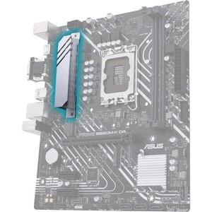 Asus Prime B660M-K D4 Desktop Motherboard - Intel B660 Chipset - Socket LGA-1700 - Intel Optane Memory Ready - Pentium Gol