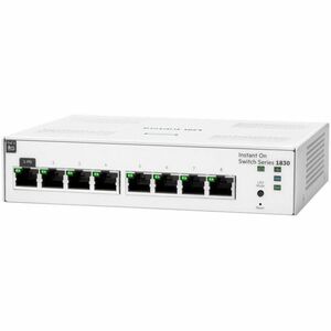 Aruba Instant On 1830 8 Anschlüsse Verwaltbar Ethernet-Switch - Gigabit-Ethernet - 10/100/1000Base-T - 2 Unterstützte Netz
