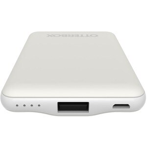 Power Bank OtterBox - Bianco - Per Dispositivo USB Tipo A, Dispositivo Micro USB, Dispositivo USB tipo C - 5000 mAh - 3 A 