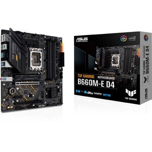 TUF GAMING B660M-E D4 Gaming Desktop Motherboard - Intel B660 Chipset - Socket LGA-1700 - Intel Optane Memory Ready - Pent