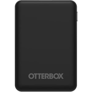 OtterBox Power Bank - Black - For USB Type A Device, Micro USB Device, USB Type C Device, Lighting Equipment - 5000 mAh - 