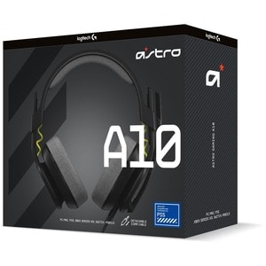 Astro A10 Headset - Stereo - Mini-phone (3.5mm) - Wired - 32 Ohm - 20 Hz - 20 kHz - Over-the-ear - Binaural - Ear-cup - Un