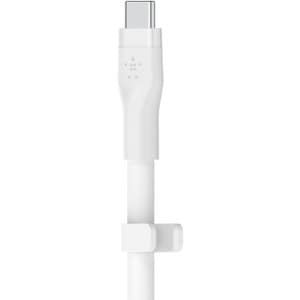 BELKIN BOOST CHARGE LIGHTNING TO USB-C SILICONE CABLE 2M WHITE