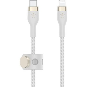 BELKIN BOOST CHARGE CABLE USB-C TO LTG BRD SILICON 1M WHT