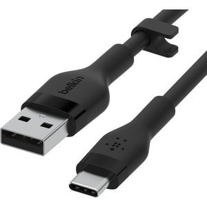 BELKIN BOOSTCHARGE USB-A TO USB-C SILICONE CABLE 1M BLACK