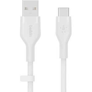 BELKIN BOOST CHARGE CABLE USB-A - USB-C BRD SILICON 1M WHT