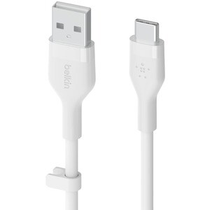 BELKIN BOOST CHARGE CABLE USB-A - USB-C BRD SILICON 2M WHT