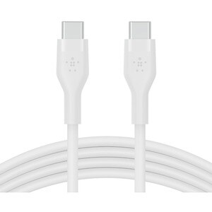 BELKIN BOOSTCHARGE USB-C TO C 2.0 SILICONE CABLE 2M WHITE