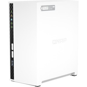 QNAP TS-233 2 x Total Bays SAN/NAS Storage System - 4 GB Flash Memory Capacity - ARM Cortex A15 2 GHz - 2 GB RAM Tower - 0